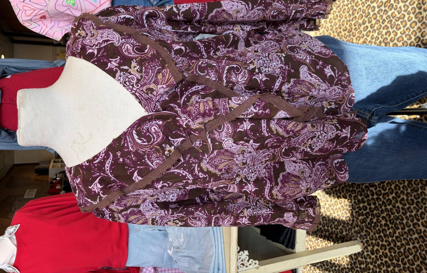 Ivy Jane - Women's Paisley Ruffle Top