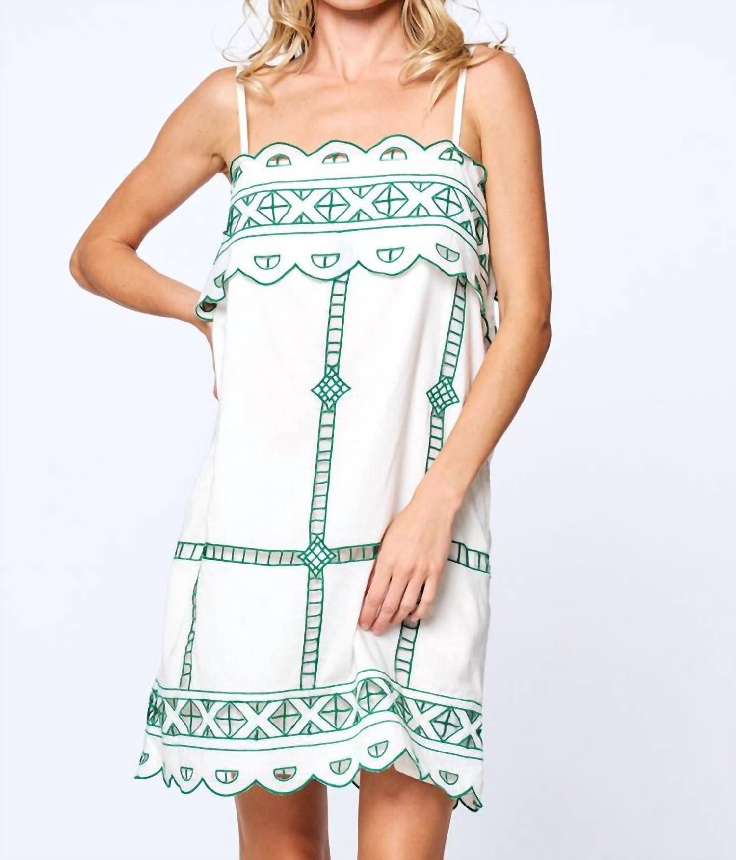 Ciebon - Eyelet Overlay Sun Dress