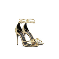 Gucci - Women's Metallic-finish Strapped Sandals