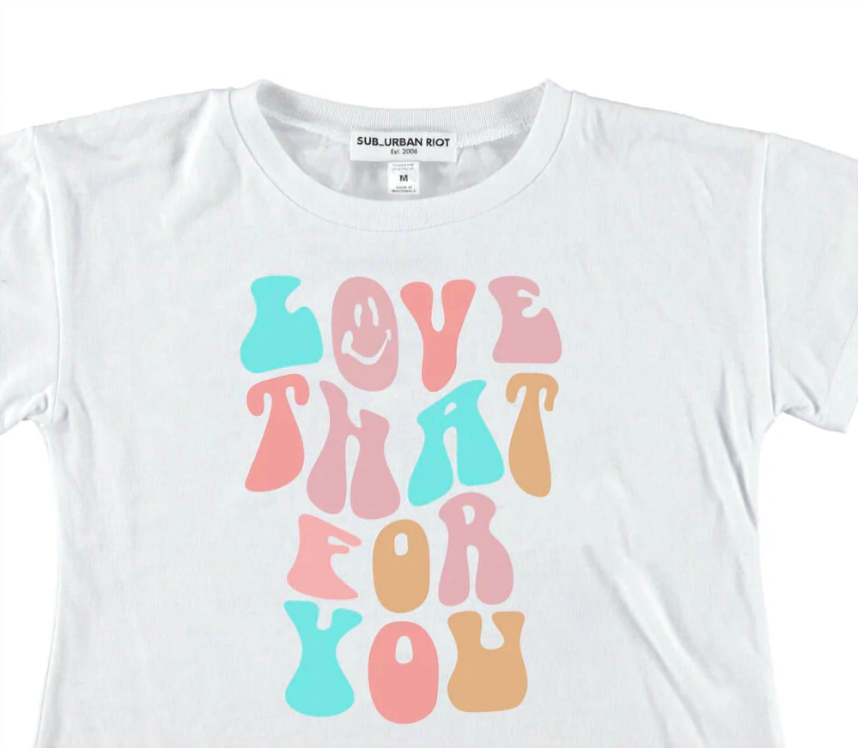 Suburban Riot - Girl's Love That For You Boxy Tee