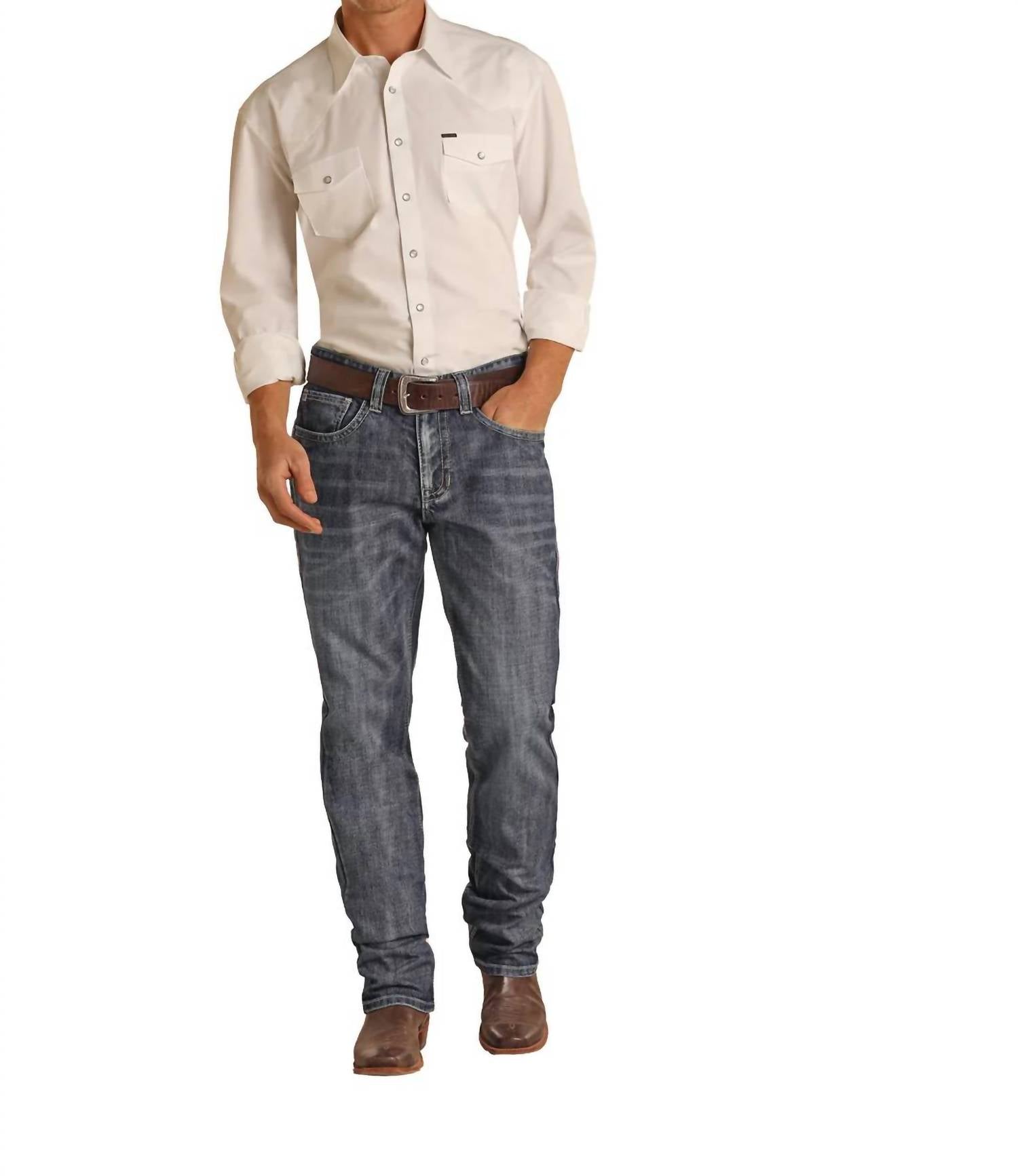 Rock & Roll Denim - Double Barrel Relaxed Stackable Boot Jean