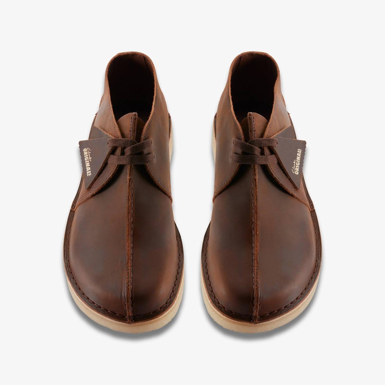 Clarks Men's Desert Trek Shoe in beeswax brown - men's shoe - alternate view
