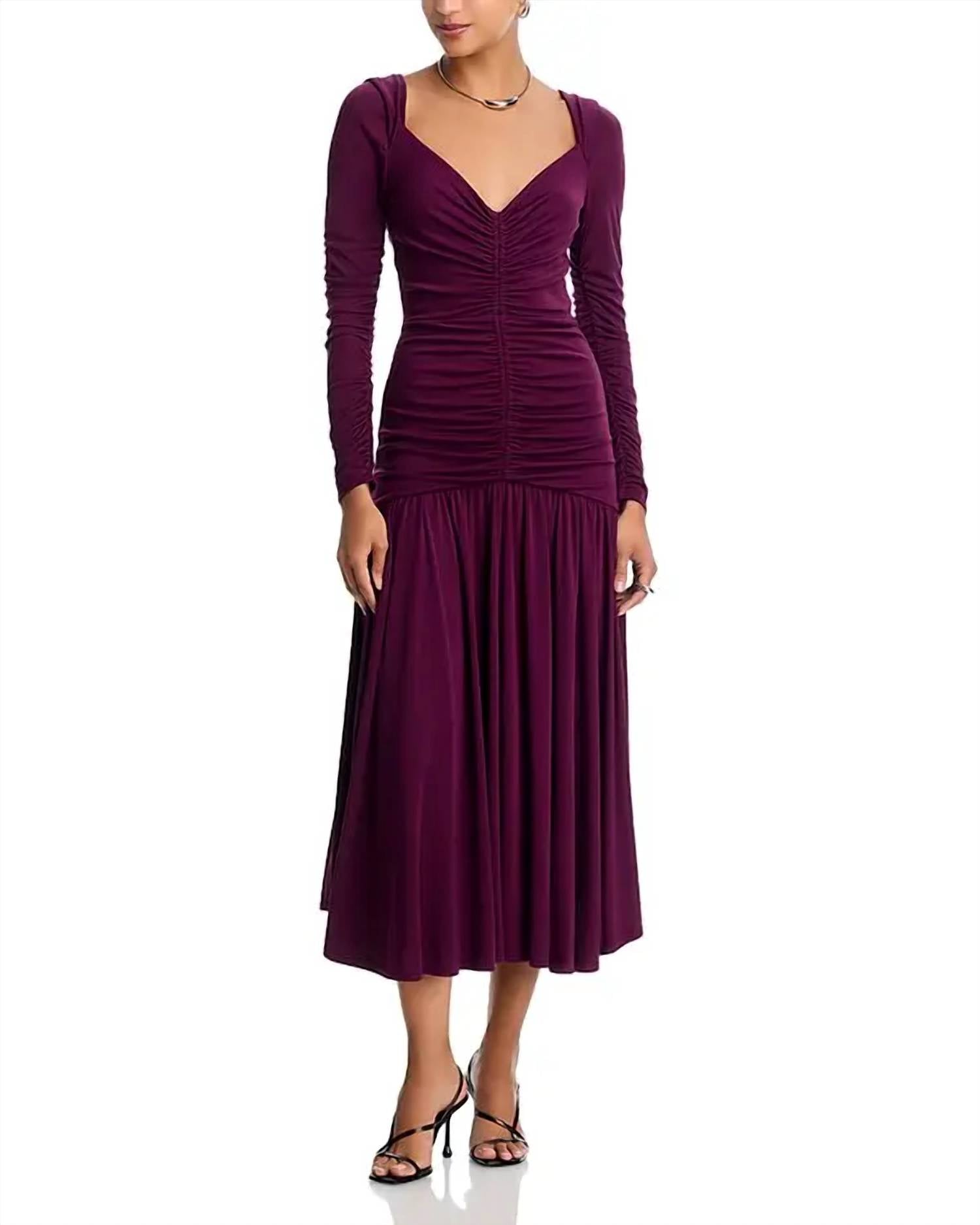 Cinq A Sept - Evedene Ruched Midi Dress