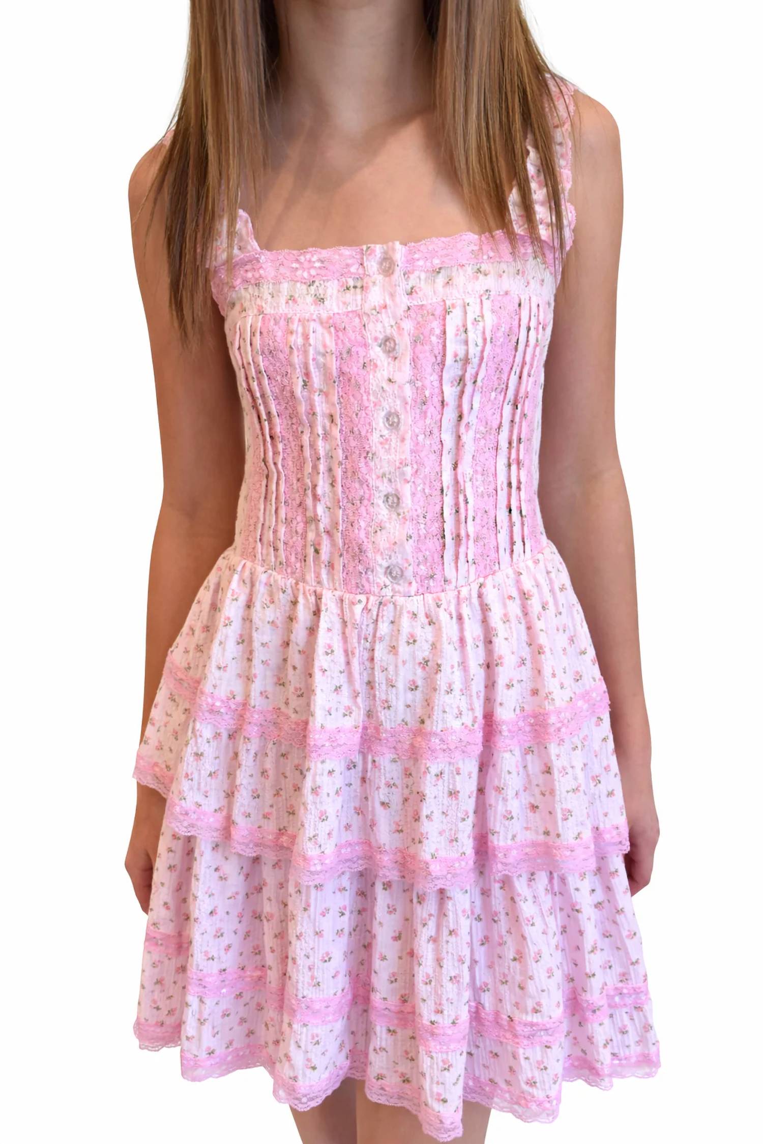 Flowers By Zoe - Girl's Amelia Floral Minidress