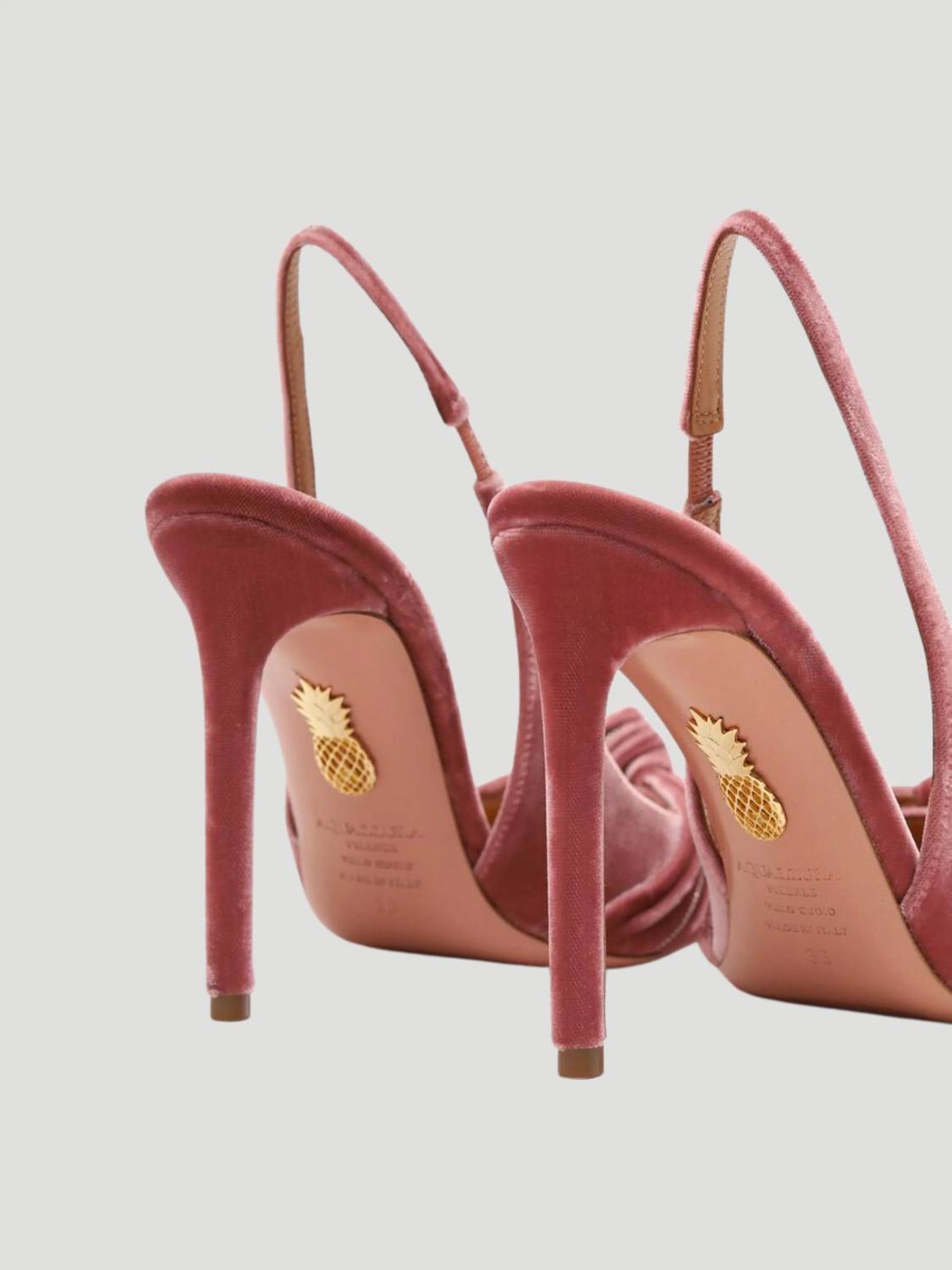 Aquazzura - Women's Atelier Embellished Velvet Slingback Pumps