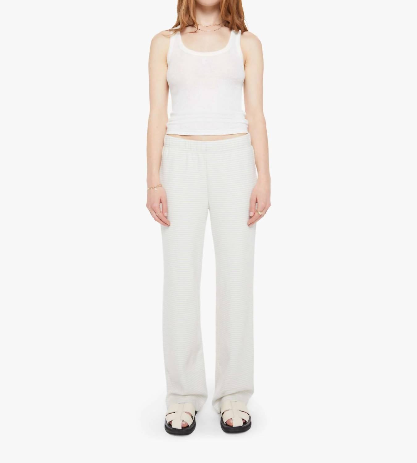 Mother Quickie Greaser Ankle Pants in day to night - women's pants - detail view