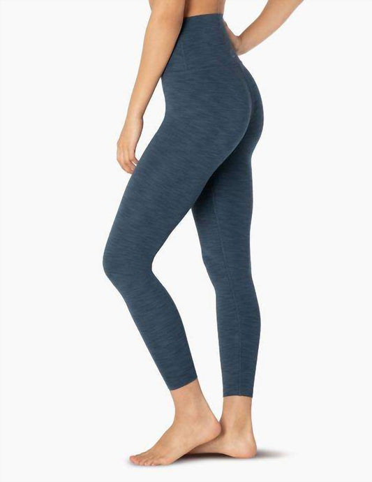 Beyond Yoga - Beyond Yoga Heather Rib HIGH WAIST Midi Yoga Leggings – Blue Horizon Heather