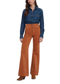 ASKK NY Brighton Wide Leg Corduroy Pants in brown - women's jeans