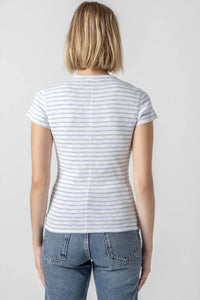 Lilla P - Striped Crewneck Tee Top
