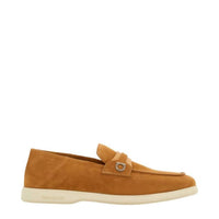 Salvatore Ferragamo - Men's Gancini Ornament Suede Loafers