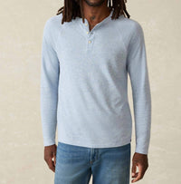 Faherty - Men's Long-Sleeve Cloud Henley Top