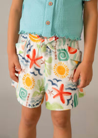 Mayoral - Bow Patterned Shorts