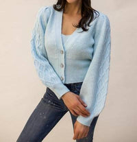 Design History - Jewel Button Cardigan Sweater