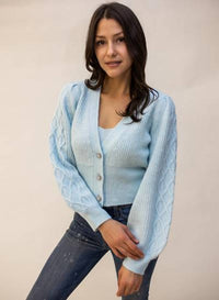 Design History - Jewel Button Cardigan Sweater