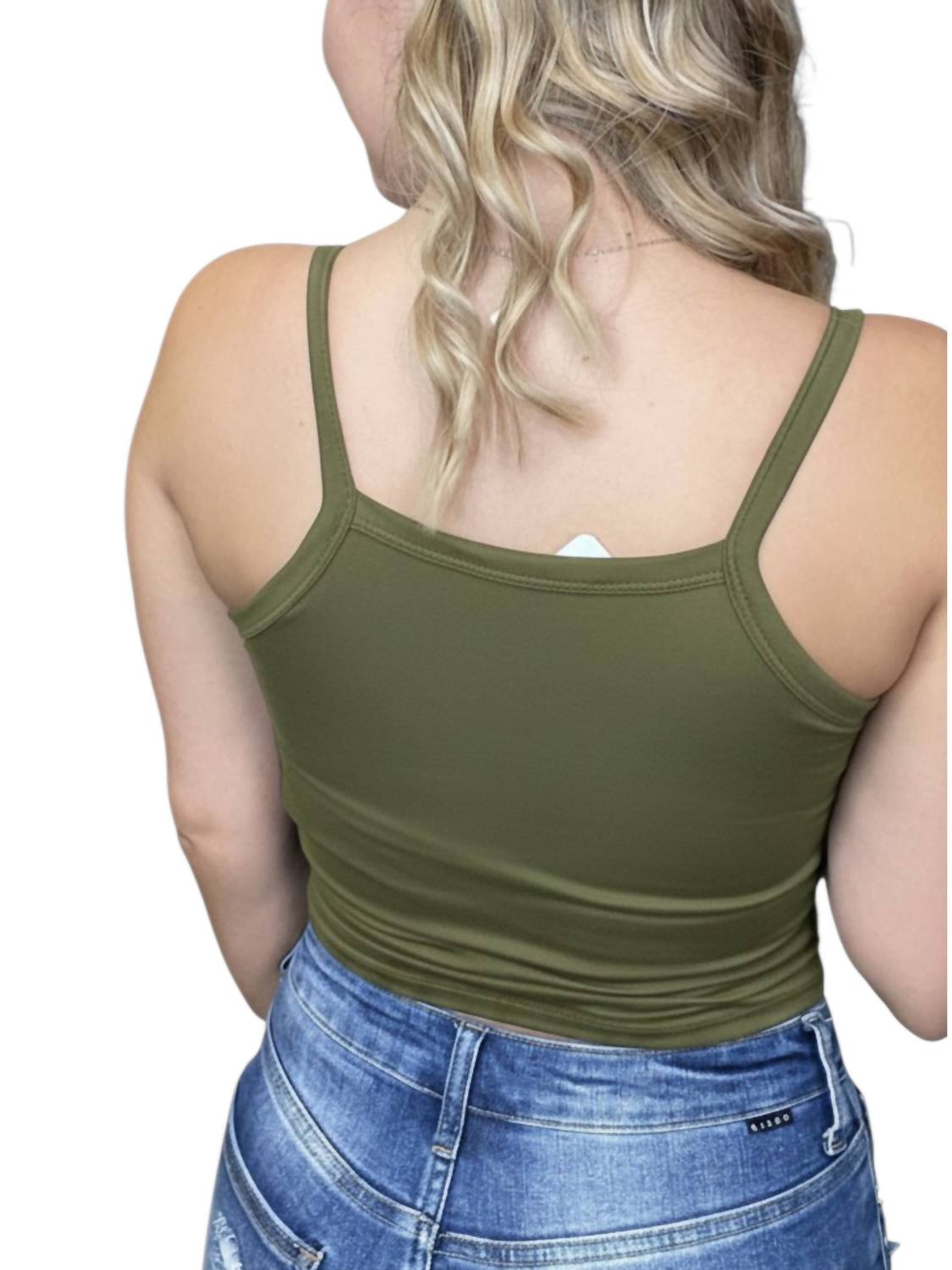 Phierce Fashions - Basic Hey There Padded Cropped Tank Top