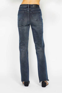 Judy Blue - Button Fly Straight Leg Jeans