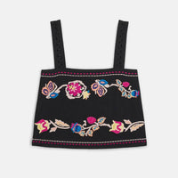 Louise Misha - Phaedra Embroidered Crop Top