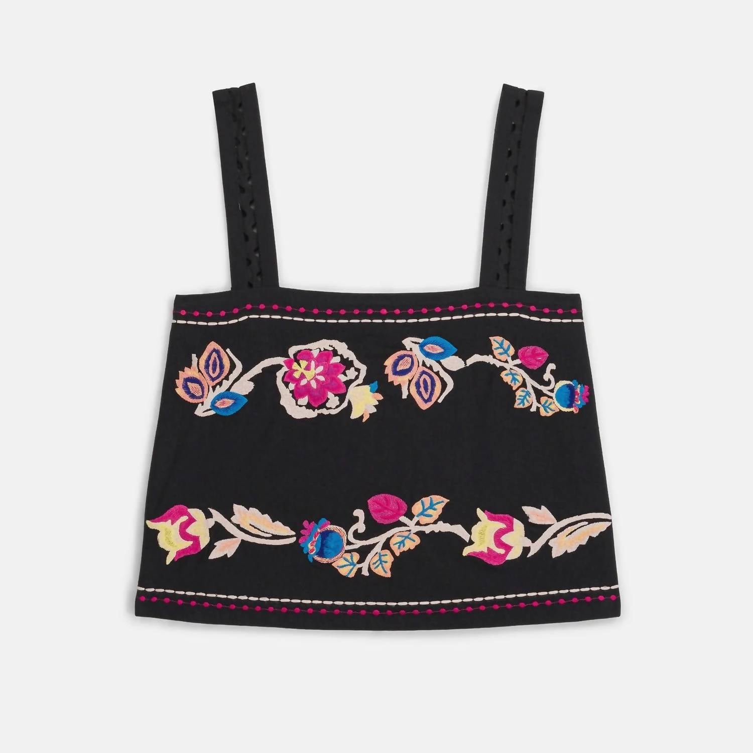 Louise Misha - Phaedra Embroidered Crop Top