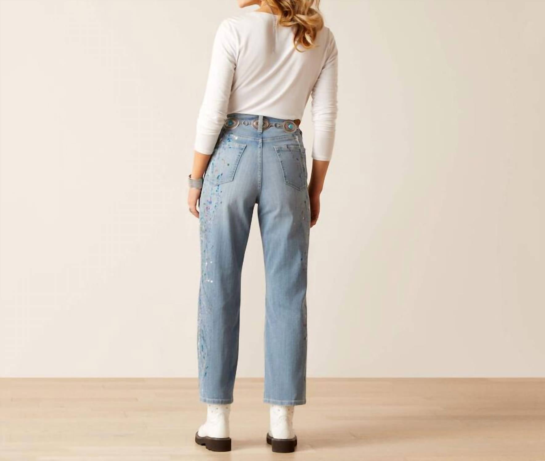 Ariat - Ultra High Rise Paint Splater Jeans
