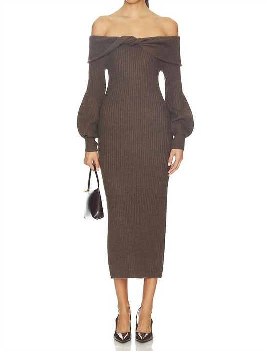 Astr - Tilde Off Shoulder Sweater Dress
