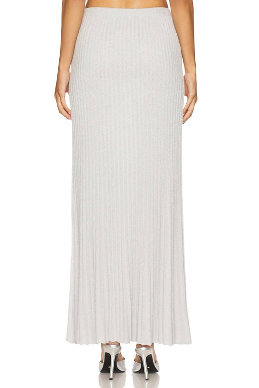 525 America - Spencer Lurex Pleated Maxi Skirt