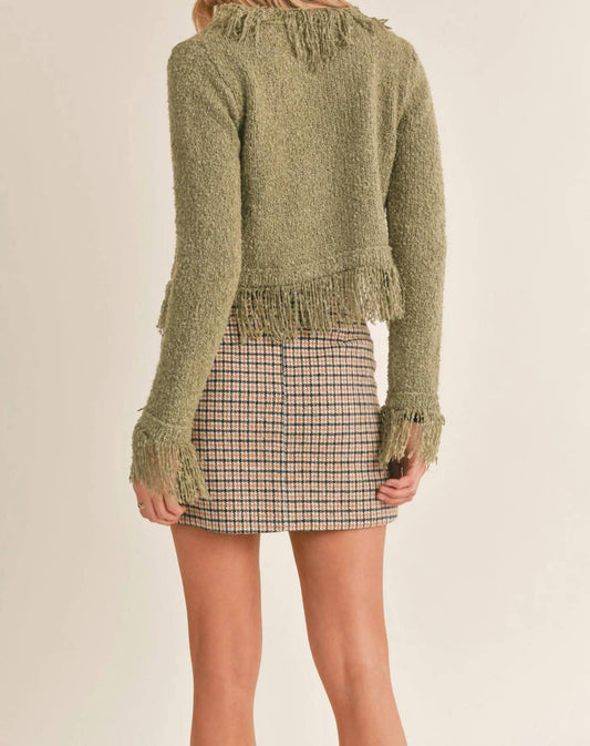 Sage The Label - way of being fringed hem cardigan