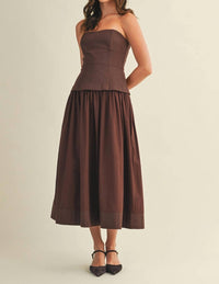 Mustard Seed - Alice Strapless Midi Dress