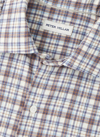 PETER MILLAR Waynesville Performance Flannel Shirt in winter ivory - men's shirt - view 4