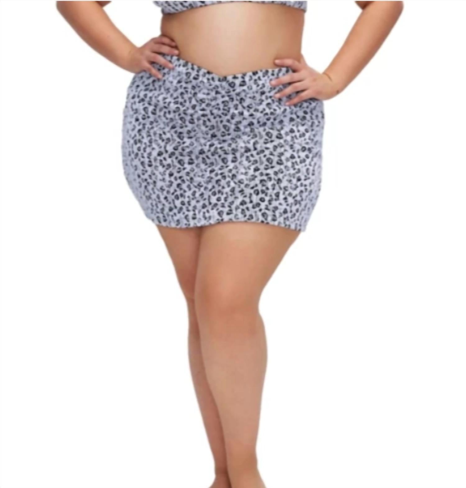 Good American - Leopard Skirt