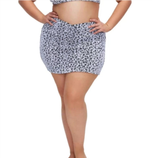 Good American - Leopard Skirt
