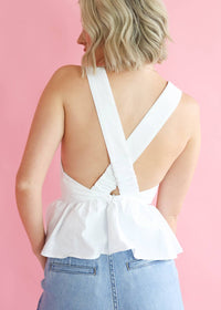 Line And Dot - Essie Peplum Top