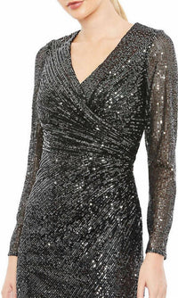 Mac Duggal - Faux Wrap Dress