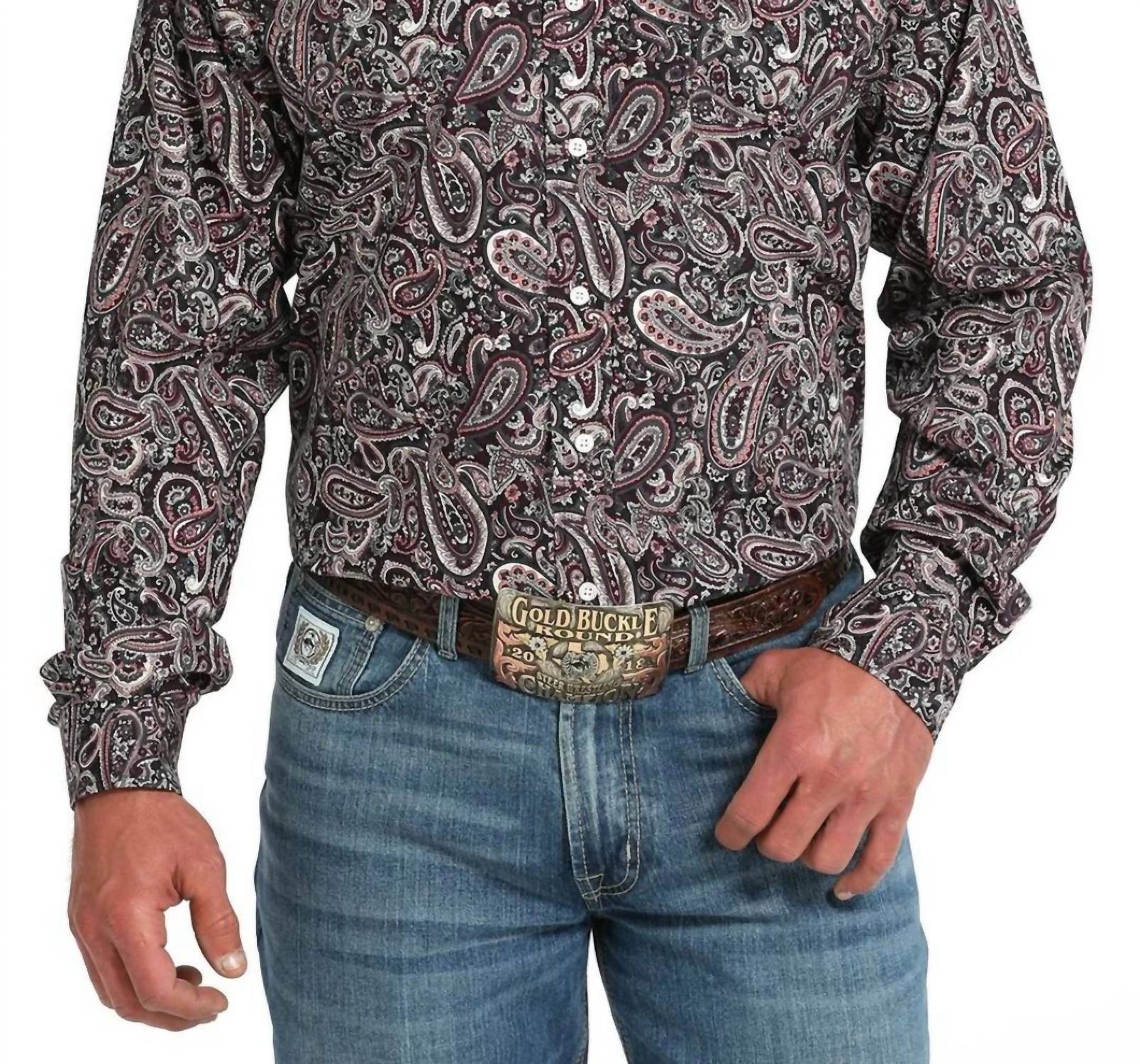 Cinch - Paisley Print Classic Button Down Shirt