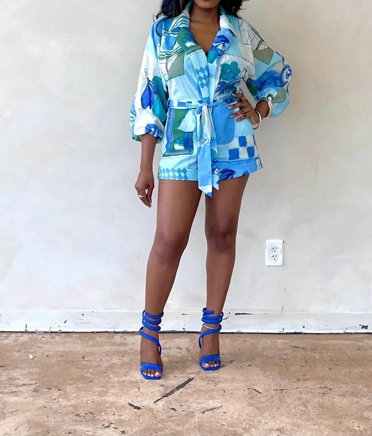 Luxxel - Santorini Tie Romper