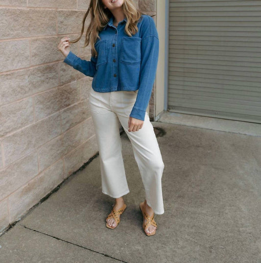 Z Supply - All Day Cropped Knit Denim Jacket