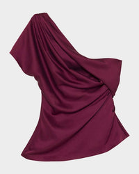 Simkhai - Phoebe Draped Satin Top