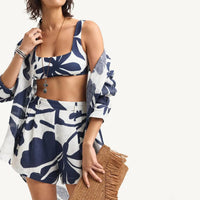 Vitamin A - Women's Playa Linen Boyfriend Shirt