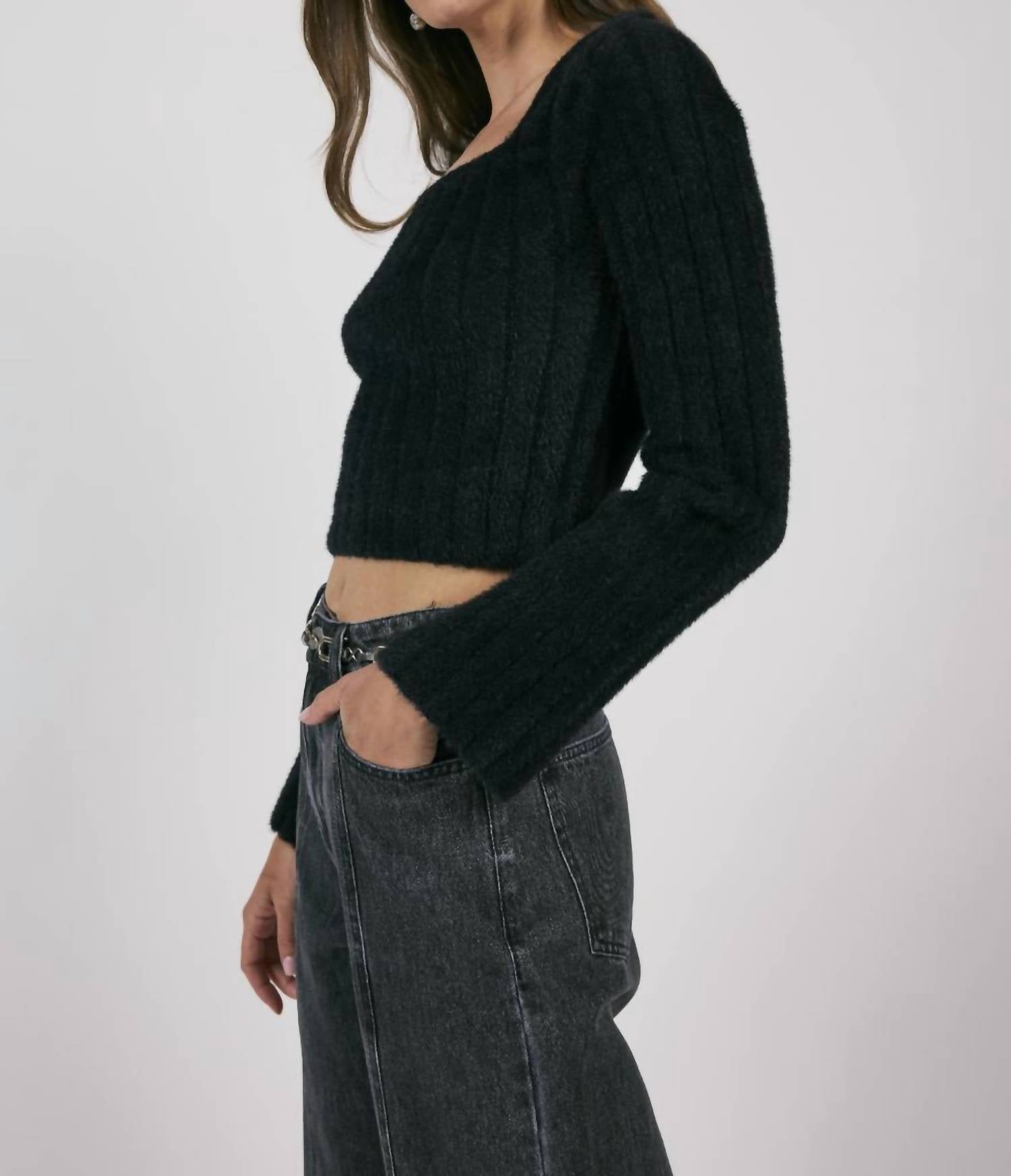 Sage The Label - Camille Square Neck Sweater