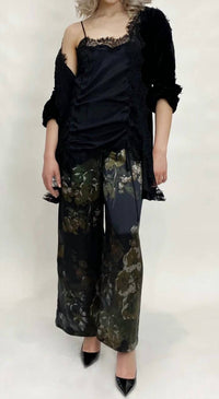 Gold Hawk - Rouched Coco Lace Silk Tunic