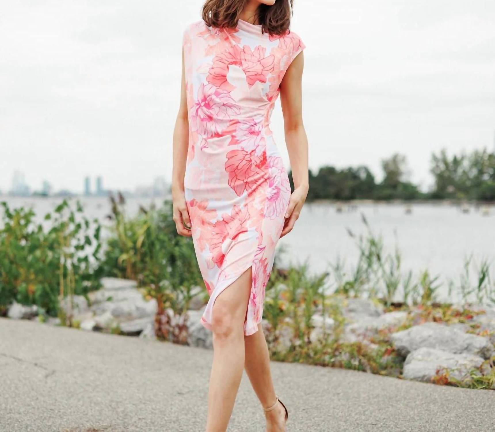 Clara Sunwoo - Butter Knit Side Slit Midi Dress