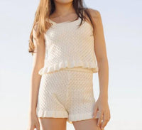 Rylee + Cru - Girl's Crochet Tank Top And Short Set