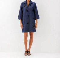 Karen Kane - Embellished Cuffed Sleeve Dress