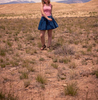 Buttermelon - Dotted Swiss Gathered Mini Skirt