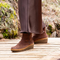 El Naturalista Women's Myth Wedge Leather Comfort Ankle Boots in brown - women's shoe - view 6