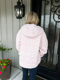 Peach Love - Bow Pullover Puffer Jacket
