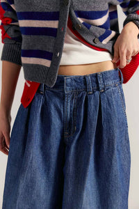 Free People Scout Wide Leg Jeans in deep indigo - women's jeans - view 4