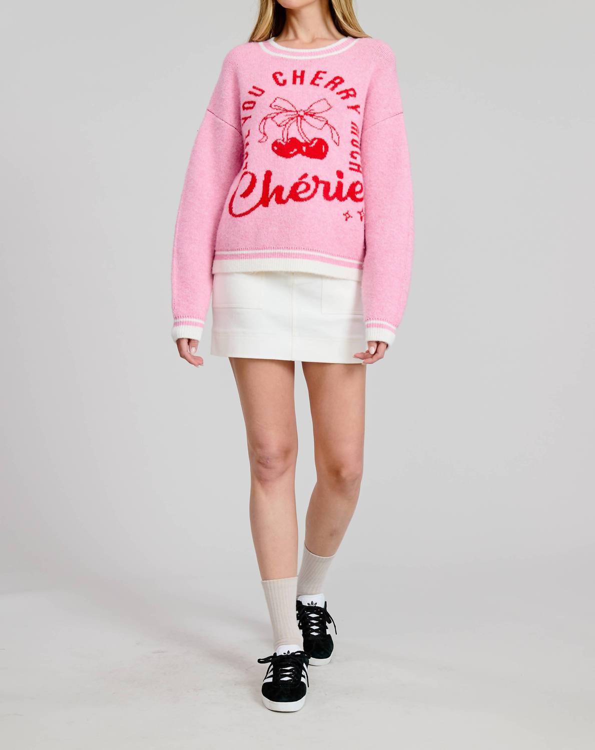 Flat White - Love You Cherry Much Sweater Top