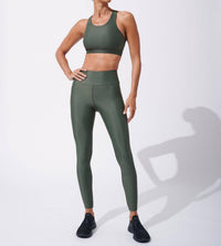 HEROINE SPORT Scoop Neck Body Bra in army - women's intimate