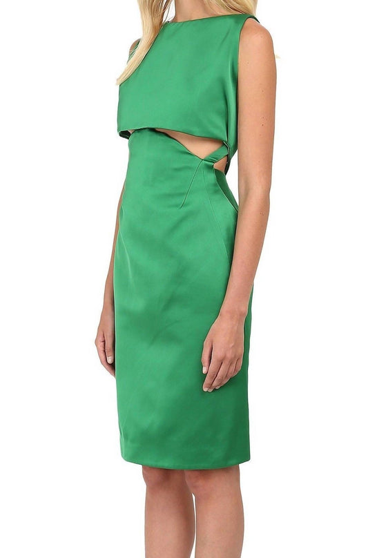 Zac Posen - Satin Cut Out Cocktail Dress