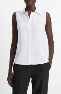 Vince - Boxy Sleeveless Button Down
